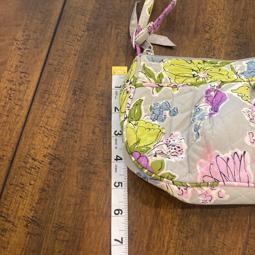 Vera Bradley small purse watercolor print grey and purple - Picture 5 of 7